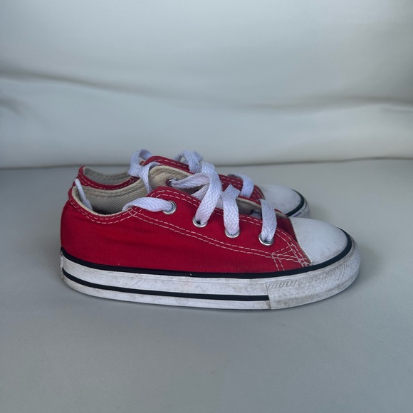 Converse Kids Red Sneakers - Picture 4 of 8